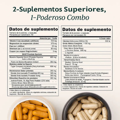 COMBO OXIDO NITRICO + PROSTATE HEALTH/ POTENCIA MASCULINA